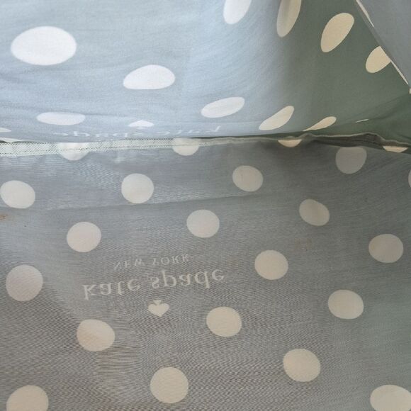 Kate Spade Dark Green and White Polka Dot Reusable Shopping  Tote - Picture 13 of 16